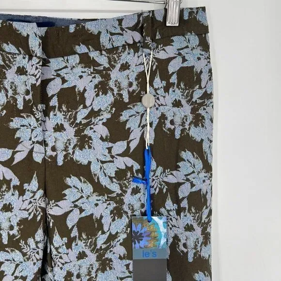 NWT le’s Floral Metallic Trousers Giglio IT 44 (USM/8) - Picture 4 of 9